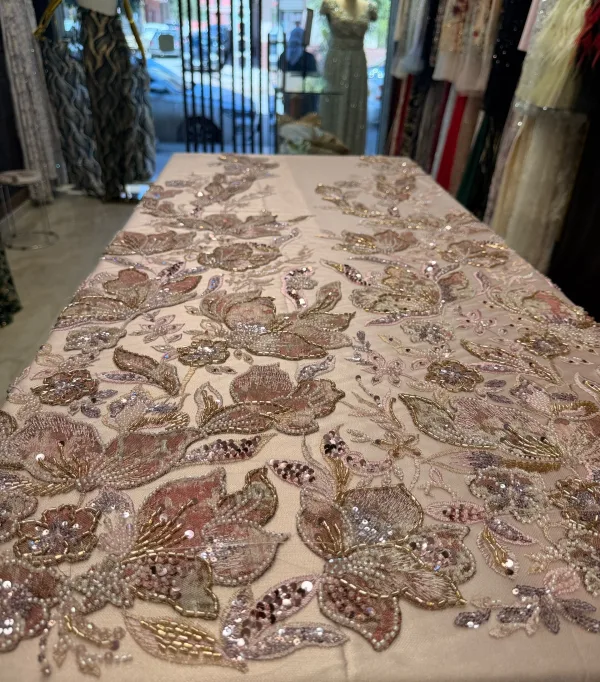 COUPON 3 METRE AVEC FOND && ROSE BRONZE 