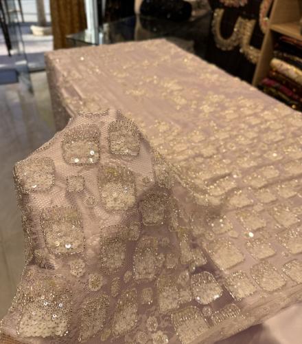 Coupon 3 Metre DENTELLE  LUXURY  ROSE