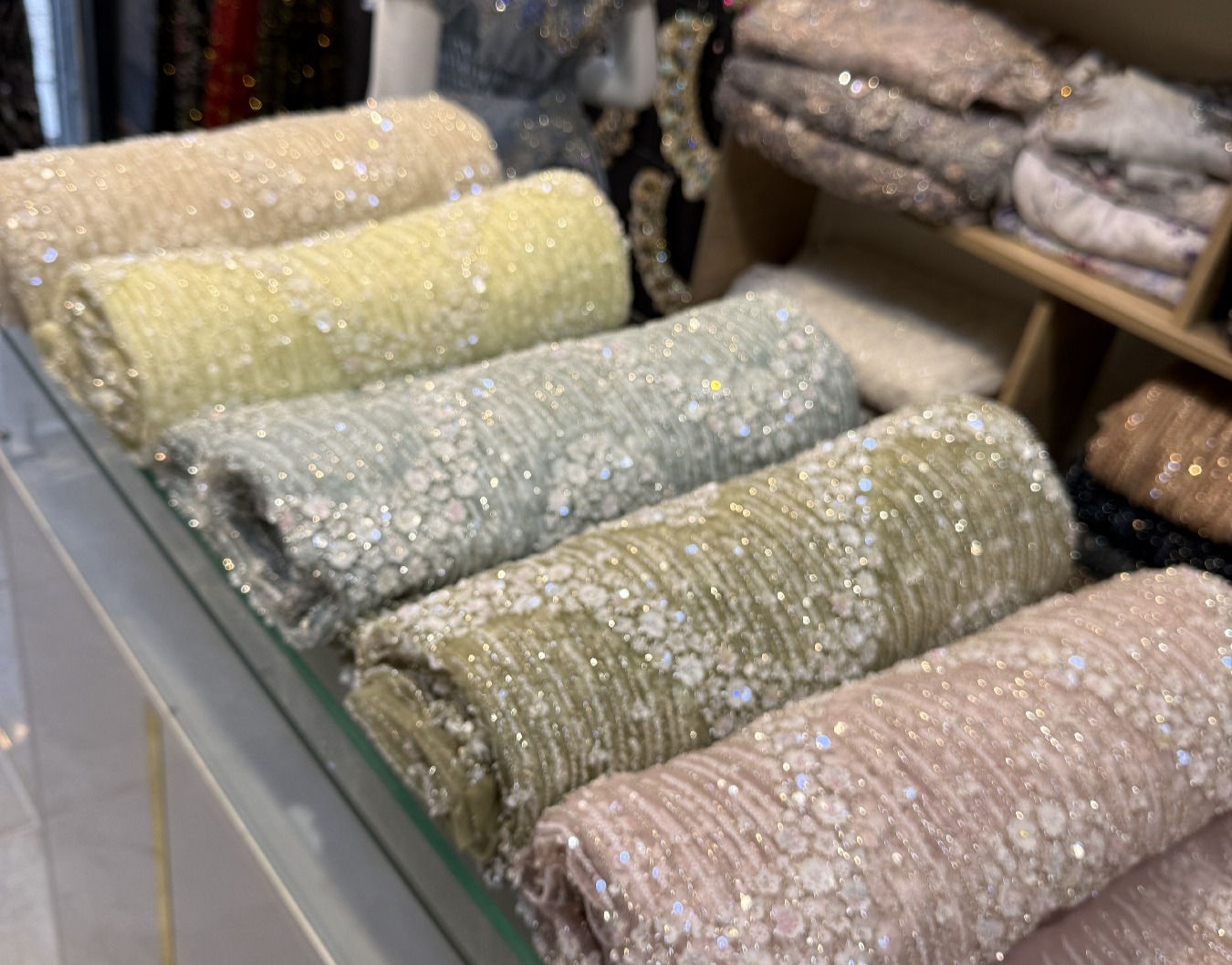 Tissu's Tulle Travaillé