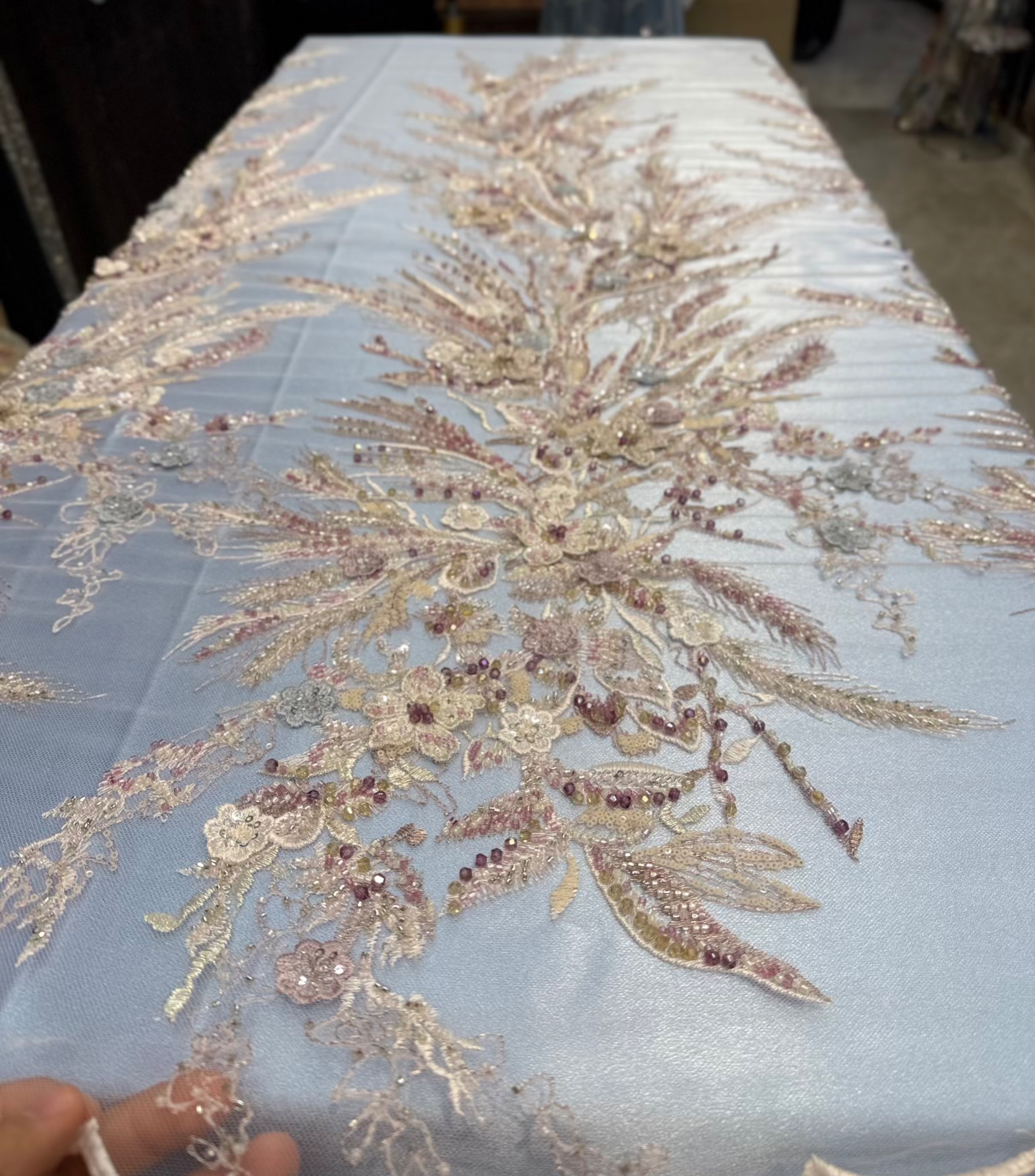 Coupon 3 metre 3D BLUE CIEL