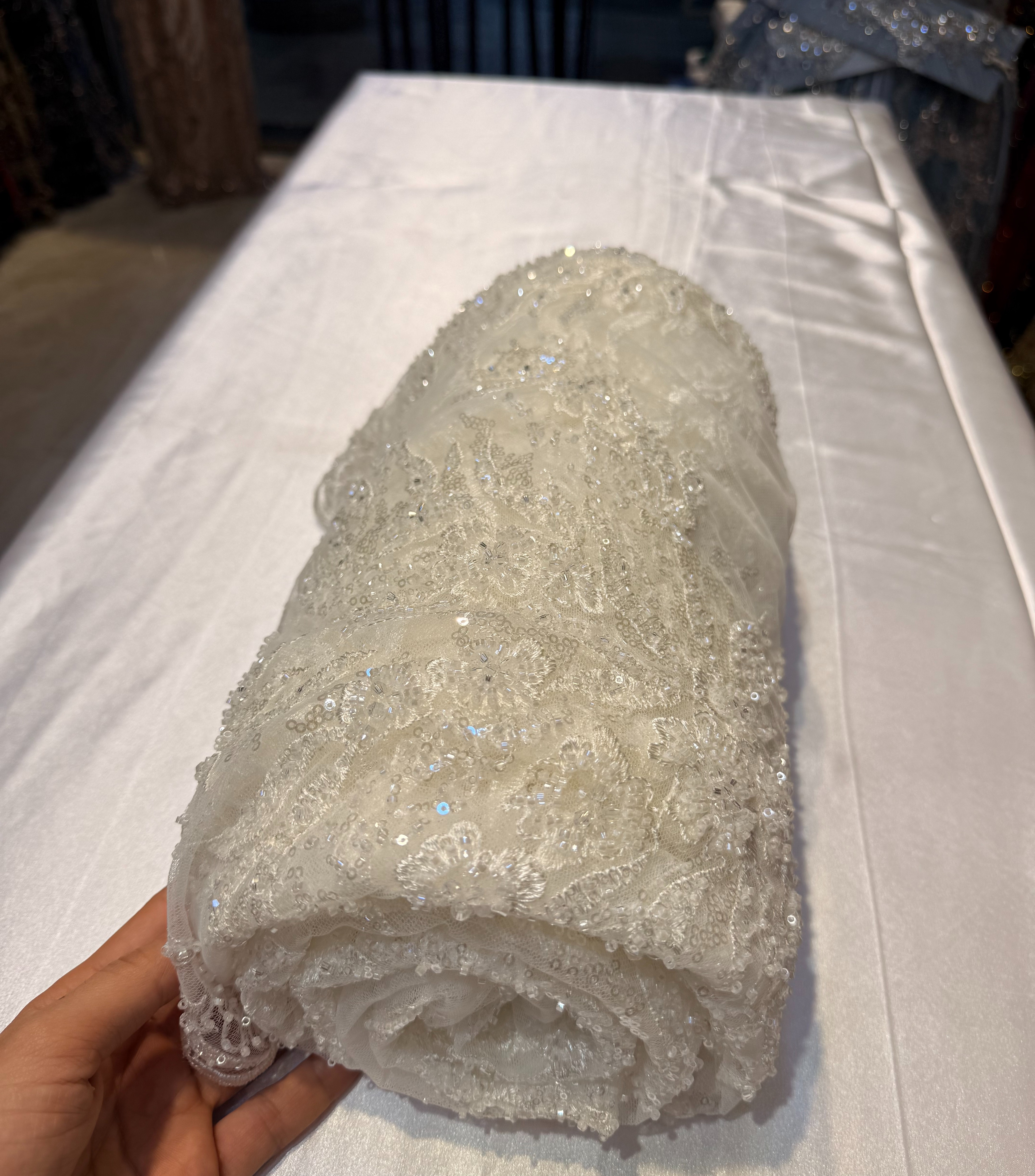 Coupon 3 Metre BLANC CASSE